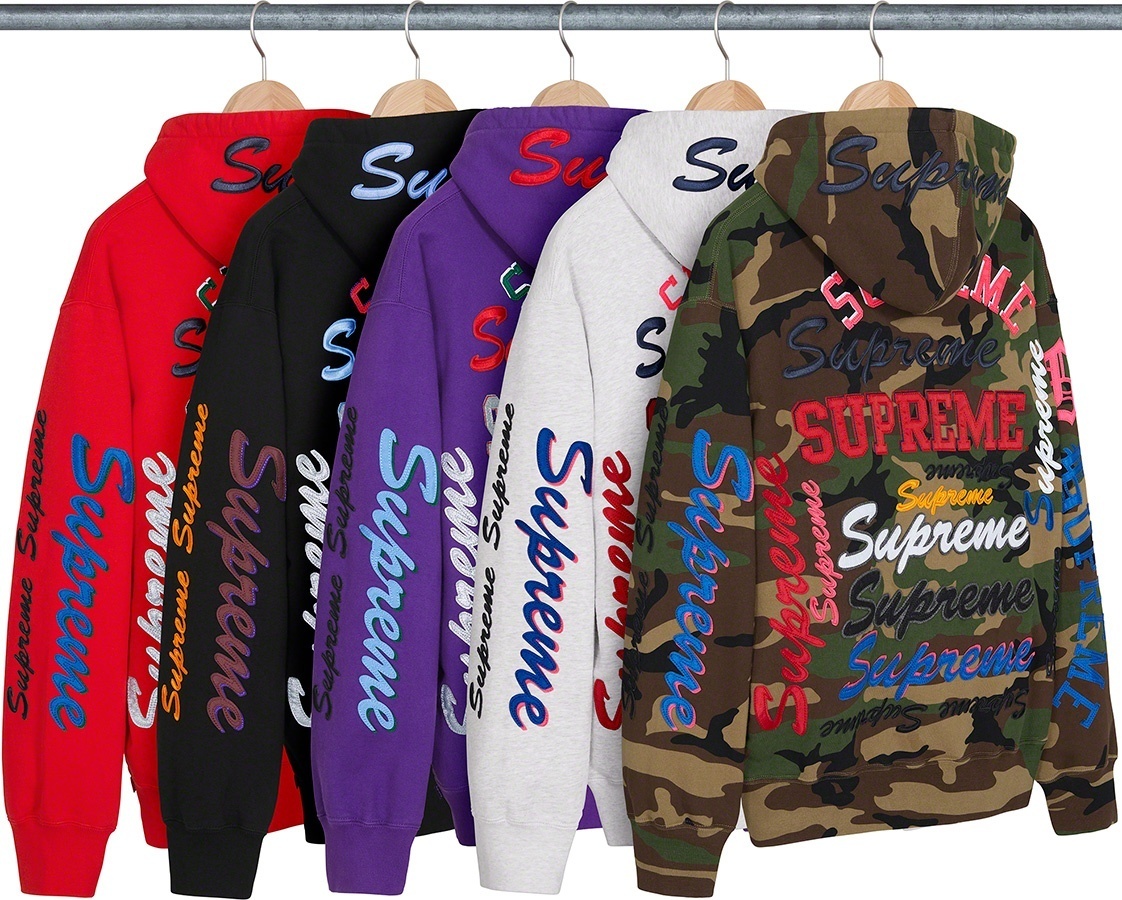 Multi Logo Hooded Sweatshirt